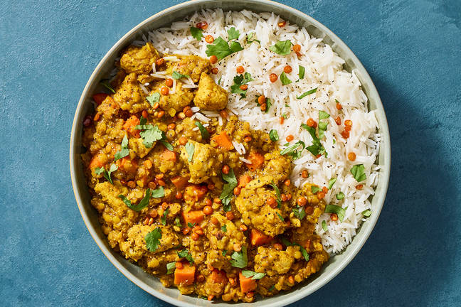 Red Lentil Dal with Chicken