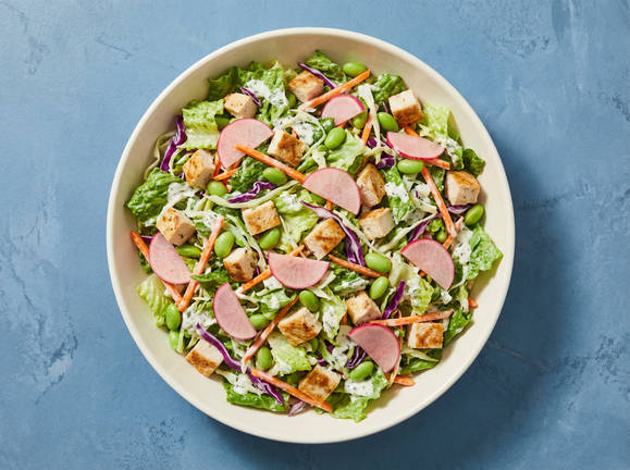 Garlic-Ginger Chicken & Edamame Salad