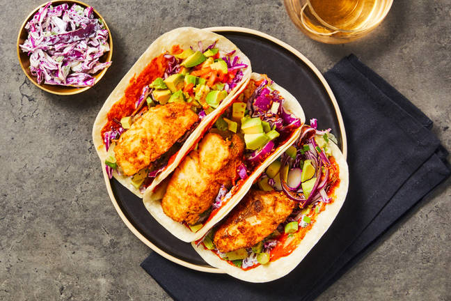 Pan-Fried Sea Bass Tacos