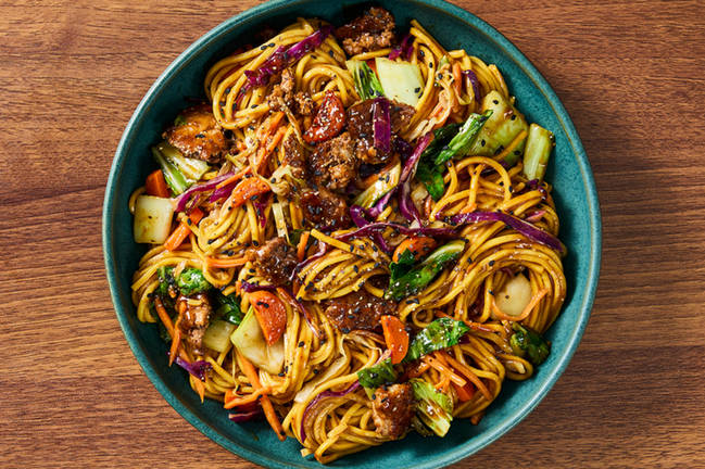Peanut-Sesame Chow Mein-Style Noodles