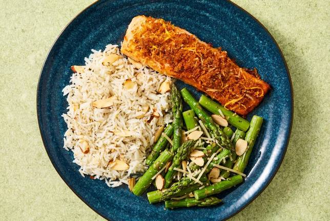 Baked Pesto-Crusted Salmon