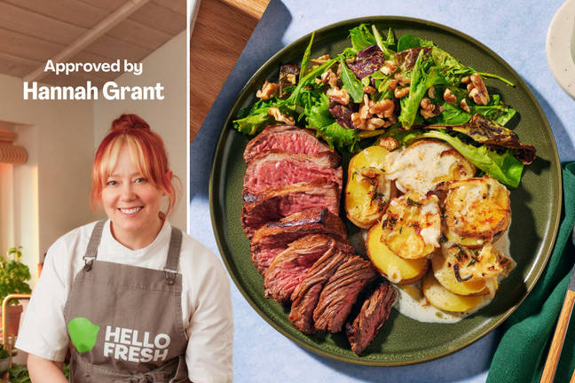 Flat steak och danska flødekartofler