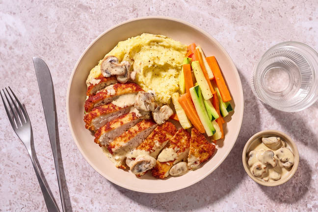 Chicken Jägerschnitzel & Dijon Mushroom Sauce