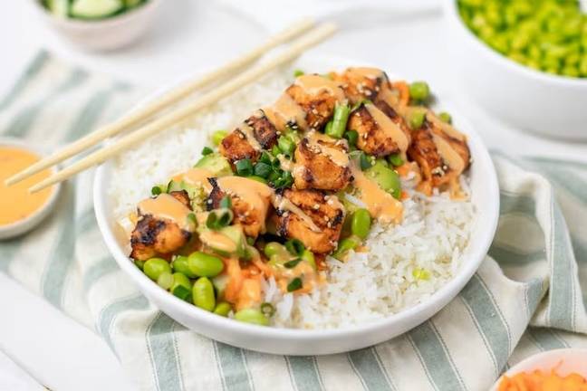 Fraîche Table's Bang Bang Salmon Bowls