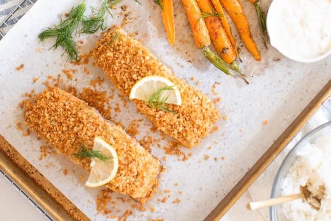 Fraîche Table's Crispy Dill Salmon
