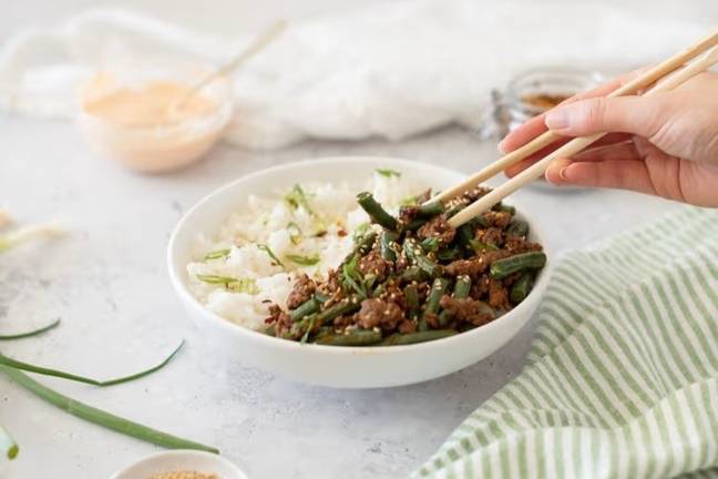 Fraîche Table's Firecracker Beef and Rice