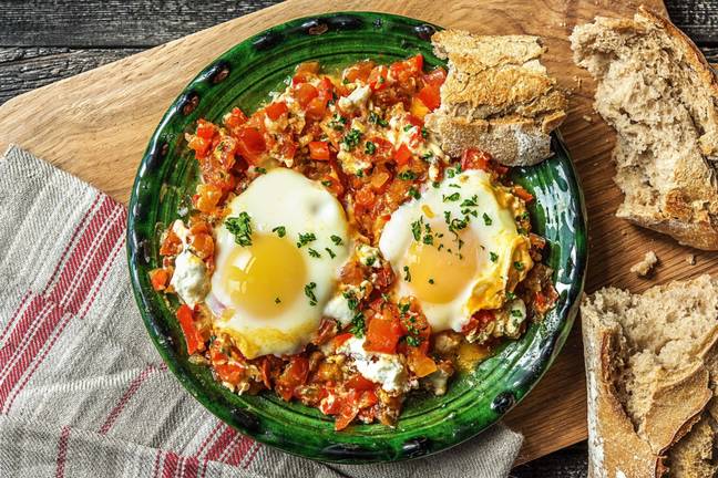 Shakshuka met verse geitenkaas