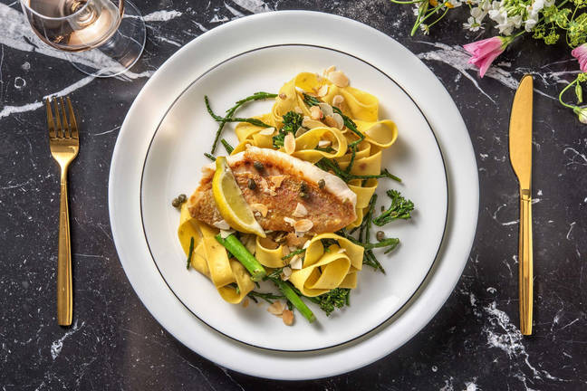 Filet de sébaste, salicorne & pappardelle fraîches