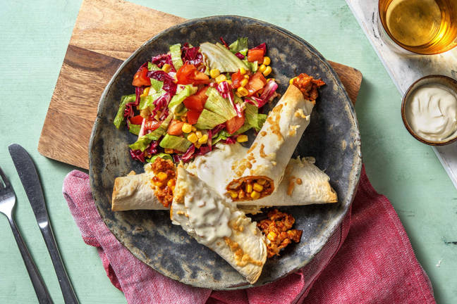 Enchiladas au poulet haché
