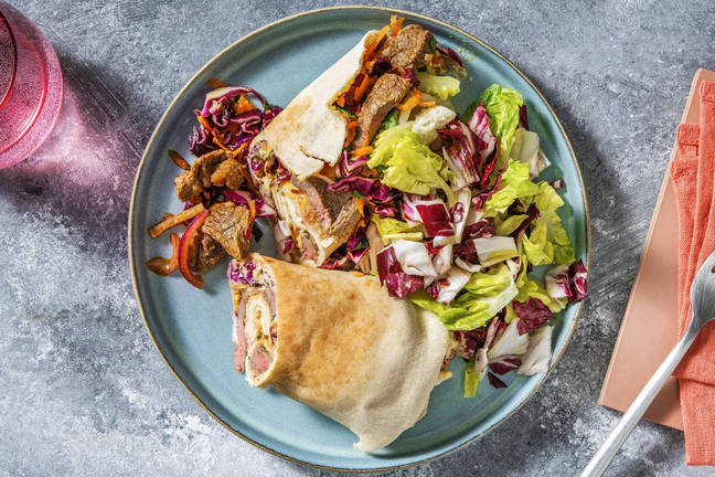 Assiette shawarma de bœuf haché au ras el-hanout