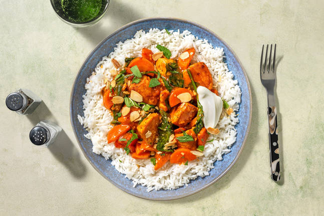 Saucy Sambal Chicken Curry & Garlic Rice