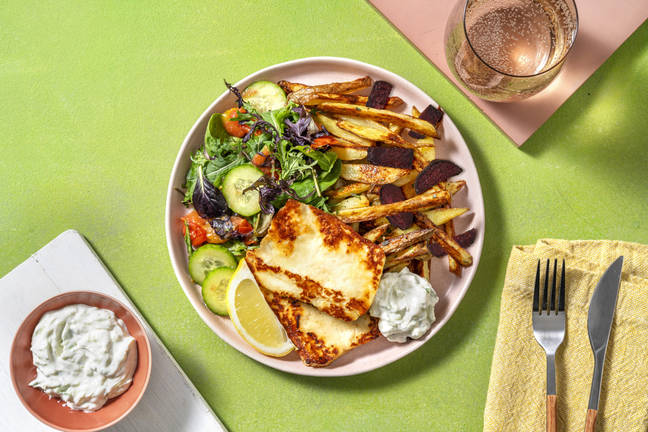 Honungsstekt halloumi