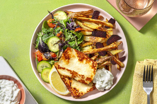Honningstegt halloumi