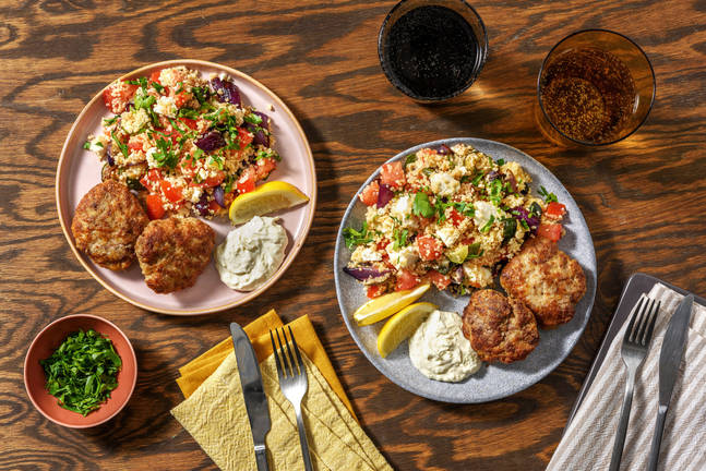 Grekiskinspirerad pannbiff