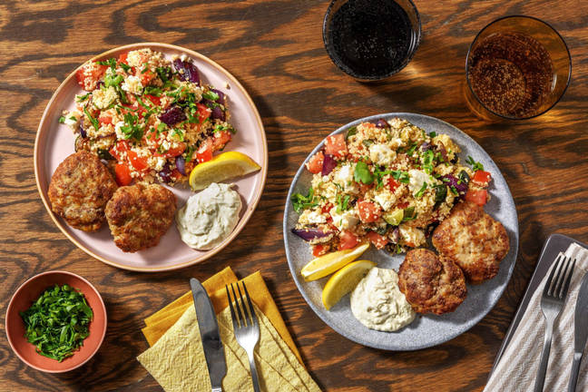 Græsk inspireret hakkebøf