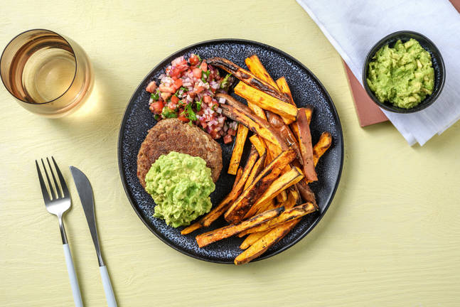 Meksikansk hakkebiff og avokadomos