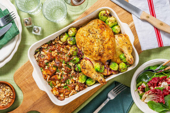 Thanksgiving : poulet rôti & choux de Bruxelles