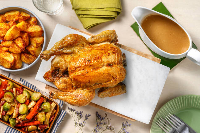 Christmas Rosemary Roast Chicken and Gravy