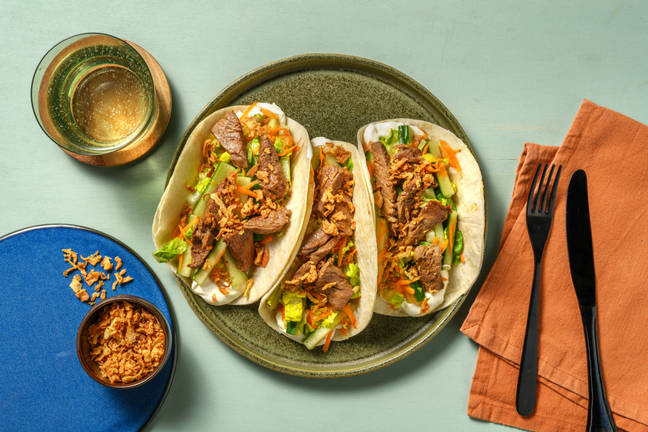 Speedy Korean-Style Beef Tacos