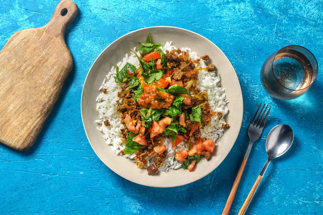 Currystekt lammfärs