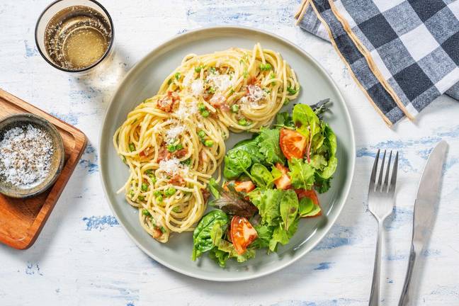 Creamy Pasta Alfredo with Bacon