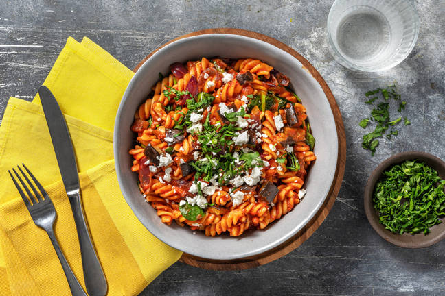 Creamy Eggplant Fusilli