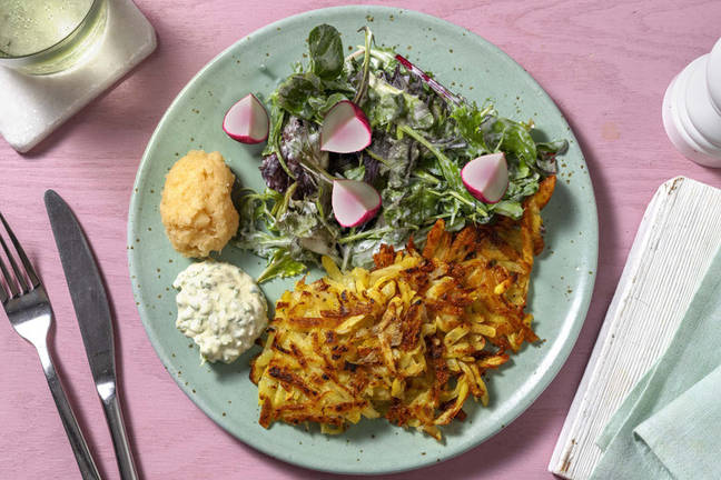Omas Klassiker: Kartoffelpuffer mit Apfelmus