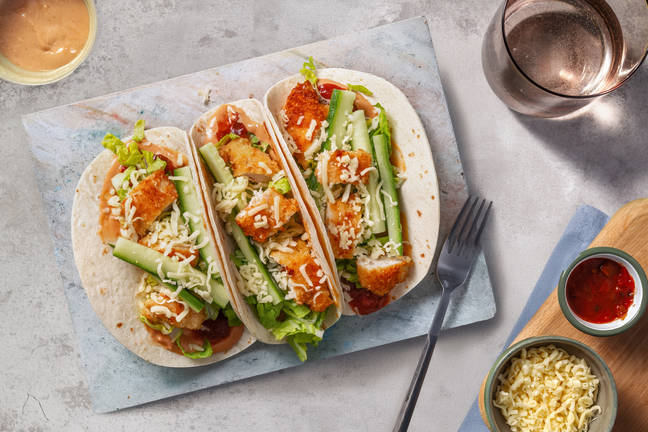 Crumbed Tex-Mex Chicken Tacos