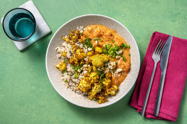 Tandoori-Blumenkohl in tomatiger Dalsoße