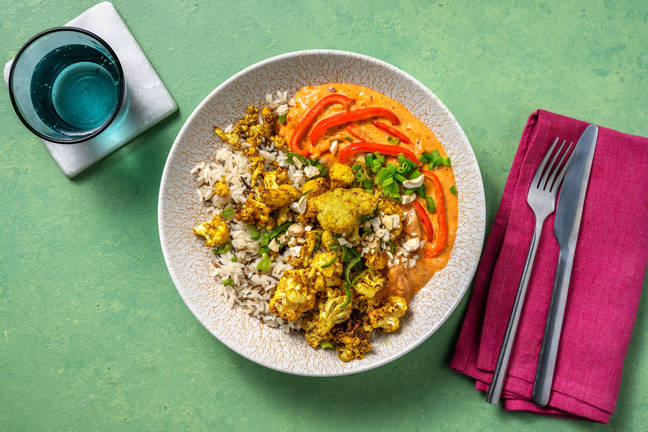 Tandoori-Blumenkohl in tomatiger Dalsoße