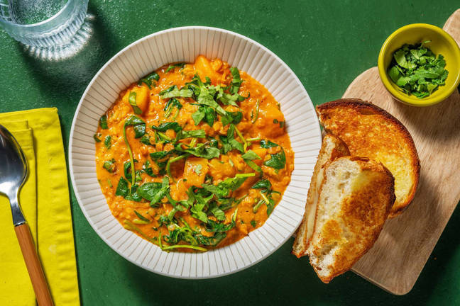 Dal-Style Coconut, Sweet Potato and Lentil Stew