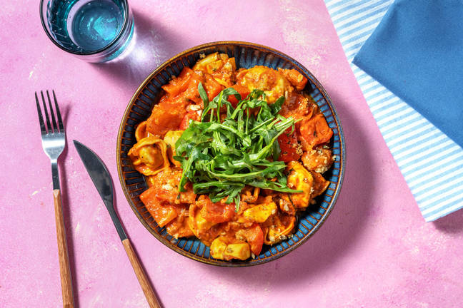 Vegetarisk tortellonigratäng