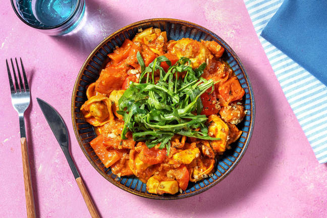 Vegetarisk tortellonigratäng