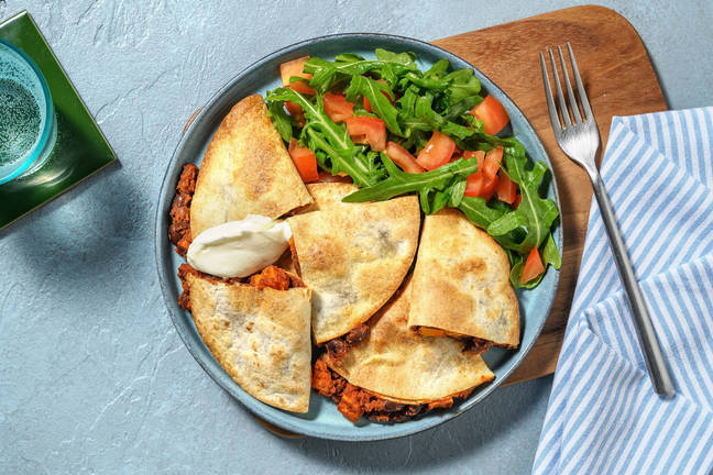 Cheesy Sweet Potato Quesadillas