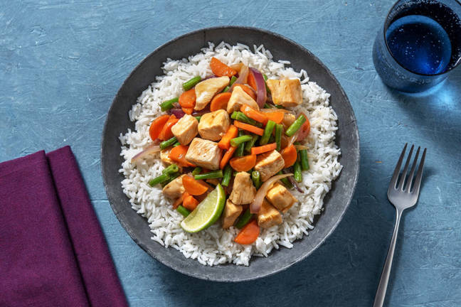 Fläsk i teriyakisås