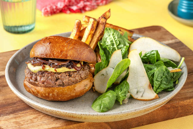 Fransk inspireret bearniaseburger