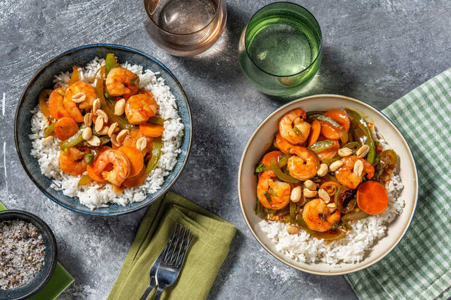 Kinesiska kung pao-räkor