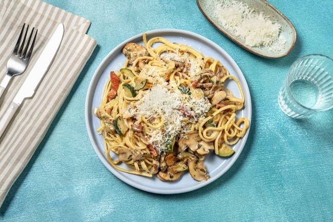 Pronto Bacon and Mushroom Linguine