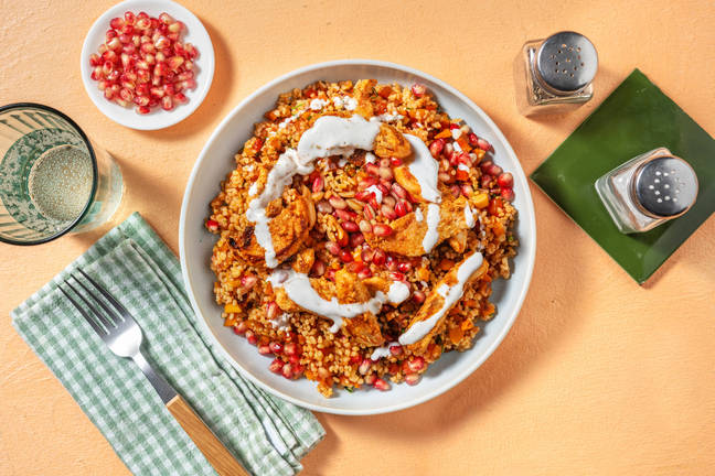Turkisk kycklingbowl