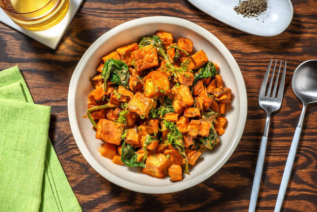 Sweet Potato, Ginger & Garlic Tofu Stew