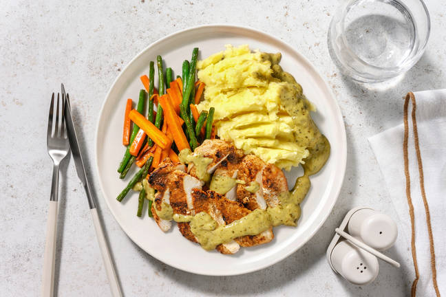 Aussie-Spiced Chicken & Parmesan Mash
