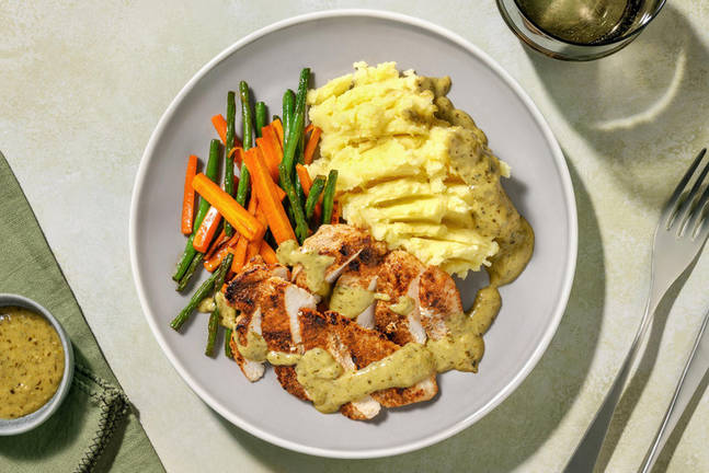 Aussie-Spiced Chicken & Parmesan Mash