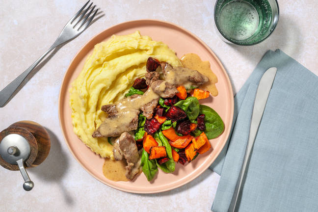 Classic Beef & Creamy Parmesan Sauce