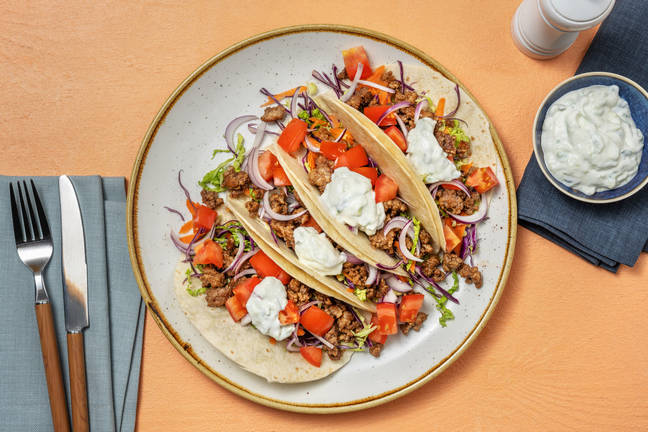 Grekiska blandfärstacos 