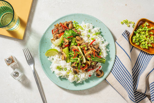 Teriyaki Donburi mit Hackfleisch