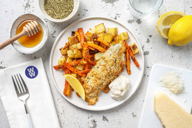Cheesy Crusted Sea Bass 