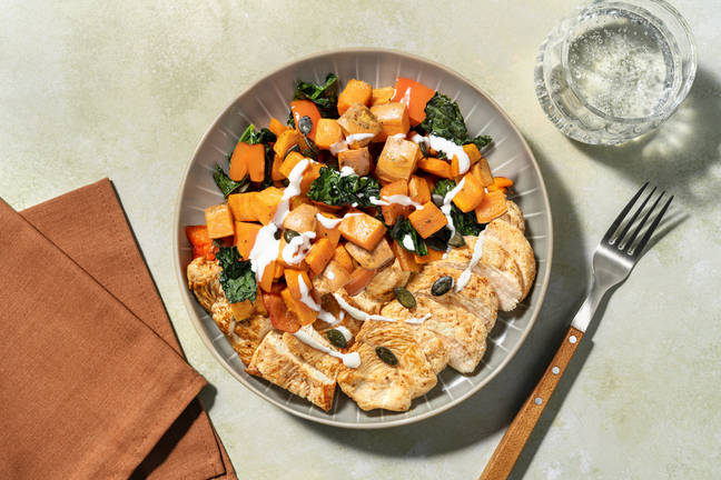 Aussie-Spiced Chicken & Roast Veggie Toss