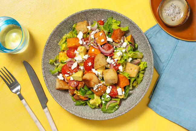 Mexican Style Roasted Sweet Potato Salad