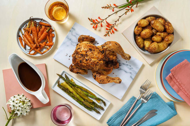 Lemon & Rosemary Roast Chicken and Hasselback Potatoes