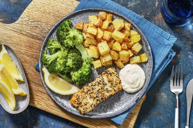 Panko-Sesame-Crusted Salmon